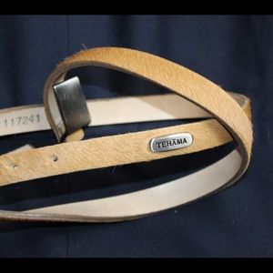 Tehama cow hide belt